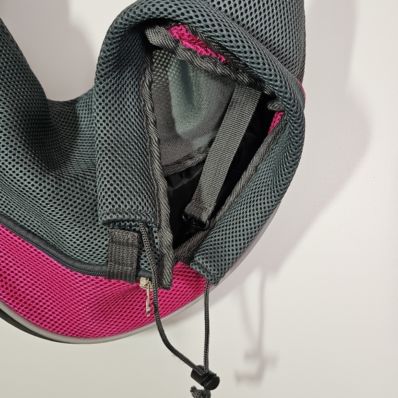 Yudodo Small Pet Sling Carrier Lightweight Gary and Pink - Picture 6 of 6